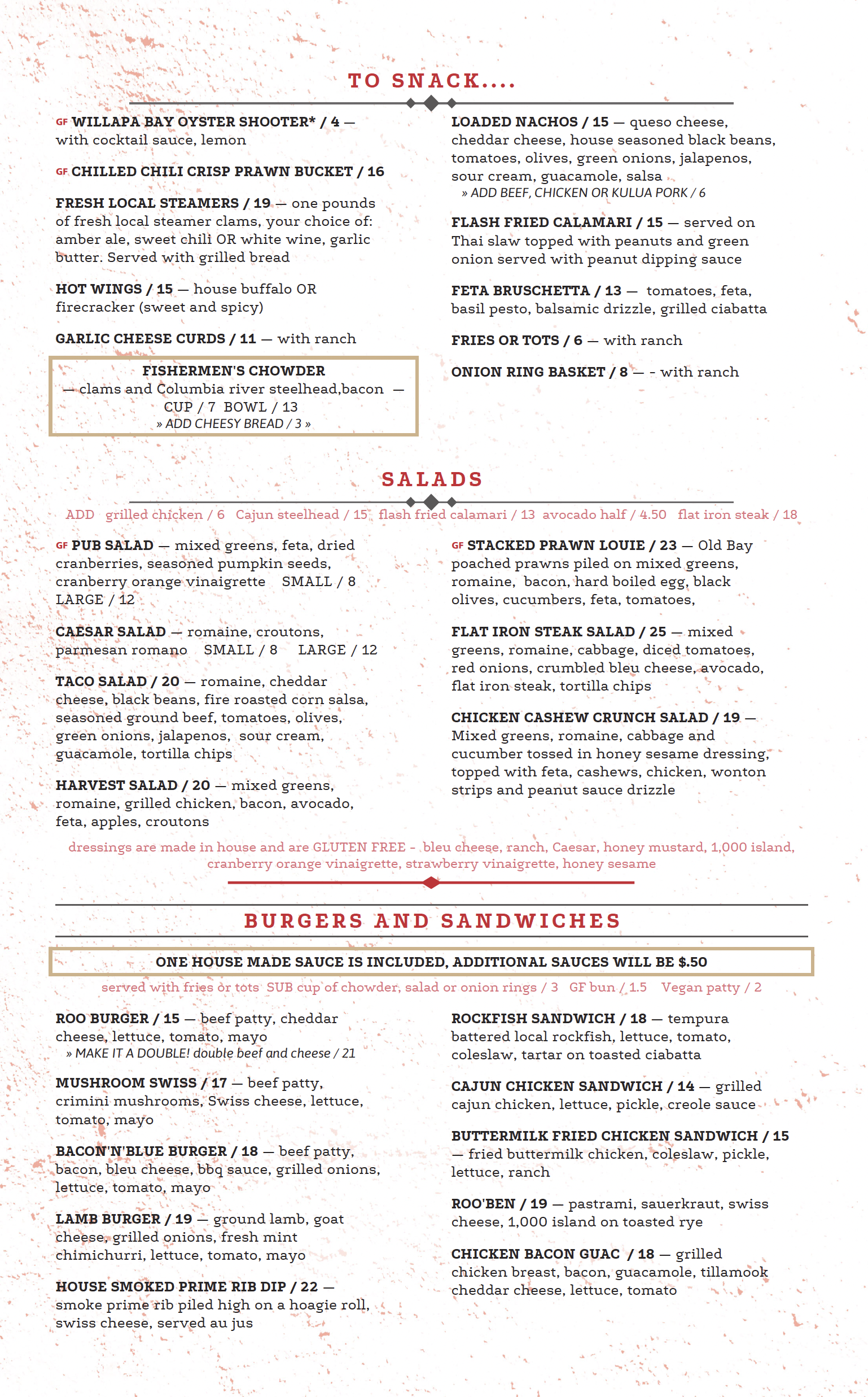 lostroomenu2026a Lost Roo Menu June 2026
